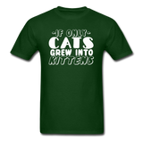 Cats Grew Into Kittens - White - Unisex Classic T-Shirt - forest green
