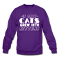 Cats Grew Into Kittens - White - Crewneck Sweatshirt - purple