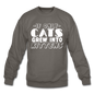 Cats Grew Into Kittens - White - Crewneck Sweatshirt - asphalt gray