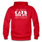 Cats Grew Into Kittens - White - Gildan Heavy Blend Adult Hoodie - red