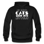 Cats Grew Into Kittens - White - Gildan Heavy Blend Adult Hoodie - black