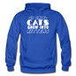 Cats Grew Into Kittens - White - Gildan Heavy Blend Adult Hoodie - royal blue