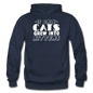 Cats Grew Into Kittens - White - Gildan Heavy Blend Adult Hoodie - navy