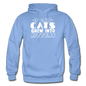 Cats Grew Into Kittens - White - Gildan Heavy Blend Adult Hoodie - carolina blue