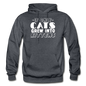 Cats Grew Into Kittens - White - Gildan Heavy Blend Adult Hoodie - charcoal gray