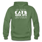 Cats Grew Into Kittens - White - Gildan Heavy Blend Adult Hoodie - military green