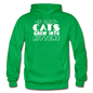 Cats Grew Into Kittens - White - Gildan Heavy Blend Adult Hoodie - kelly green