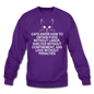 Cats Know - White - Crewneck Sweatshirt - purple