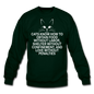 Cats Know - White - Crewneck Sweatshirt - forest green