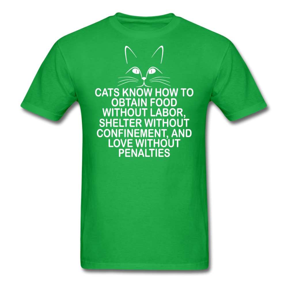 Cats Know - White - Unisex Classic T-Shirt - bright green