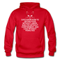 Cats Know - White - Gildan Heavy Blend Adult Hoodie - red