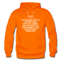 Cats Know - White - Gildan Heavy Blend Adult Hoodie - orange