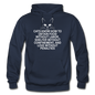 Cats Know - White - Gildan Heavy Blend Adult Hoodie - navy