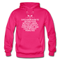 Cats Know - White - Gildan Heavy Blend Adult Hoodie - fuchsia