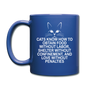 Cats Know - White - Full Color Mug - royal blue