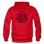 Cats Know - Black - Gildan Heavy Blend Adult Hoodie - red