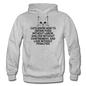 Cats Know - Black - Gildan Heavy Blend Adult Hoodie - heather gray