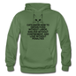 Cats Know - Black - Gildan Heavy Blend Adult Hoodie - military green