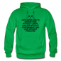 Cats Know - Black - Gildan Heavy Blend Adult Hoodie - kelly green