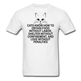 Cats Know - Black - Unisex Classic T-Shirt - white