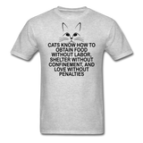 Cats Know - Black - Unisex Classic T-Shirt - heather gray