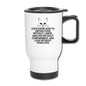 Cats Know - Black - Travel Mug - white