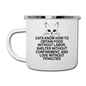 Cats Know - Black - Camper Mug - white