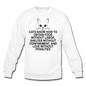 Cats Know - Black - Crewneck Sweatshirt - white