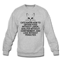 Cats Know - Black - Crewneck Sweatshirt - heather gray