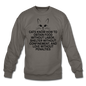 Cats Know - Black - Crewneck Sweatshirt - asphalt gray