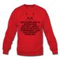 Cats Know - Black - Crewneck Sweatshirt - red