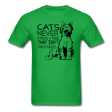 Cats - Photogenic - Black - Unisex Classic T-Shirt - bright green