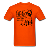 Cats - Photogenic - Black - Unisex Classic T-Shirt - orange