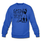 Cats - Photogenic - Black - Crewneck Sweatshirt - royal blue