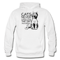 Cats - Photogenic - Black - Gildan Heavy Blend Adult Hoodie - white