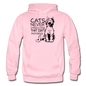 Cats - Photogenic - Black - Gildan Heavy Blend Adult Hoodie - light pink