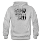 Cats - Photogenic - Black - Gildan Heavy Blend Adult Hoodie - heather gray