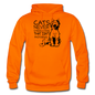 Cats - Photogenic - Black - Gildan Heavy Blend Adult Hoodie - orange