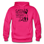 Cats - Photogenic - Black - Gildan Heavy Blend Adult Hoodie - fuchsia