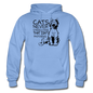 Cats - Photogenic - Black - Gildan Heavy Blend Adult Hoodie - carolina blue