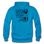 Cats - Photogenic - Black - Gildan Heavy Blend Adult Hoodie - turquoise