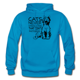 Cats - Photogenic - Black - Gildan Heavy Blend Adult Hoodie - turquoise