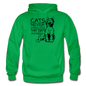 Cats - Photogenic - Black - Gildan Heavy Blend Adult Hoodie - kelly green