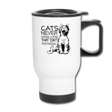 Cats - Photogenic - Black - Travel Mug - white