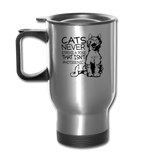 Cats - Photogenic - Black - Travel Mug - silver