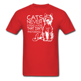 Cats - Photogenic - White - Unisex Classic T-Shirt - red