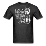 Cats - Photogenic - White - Unisex Classic T-Shirt - heather black