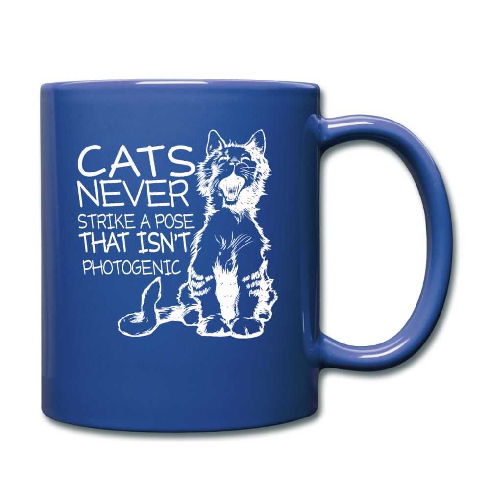 Cats - Photogenic - White - Full Color Mug - royal blue