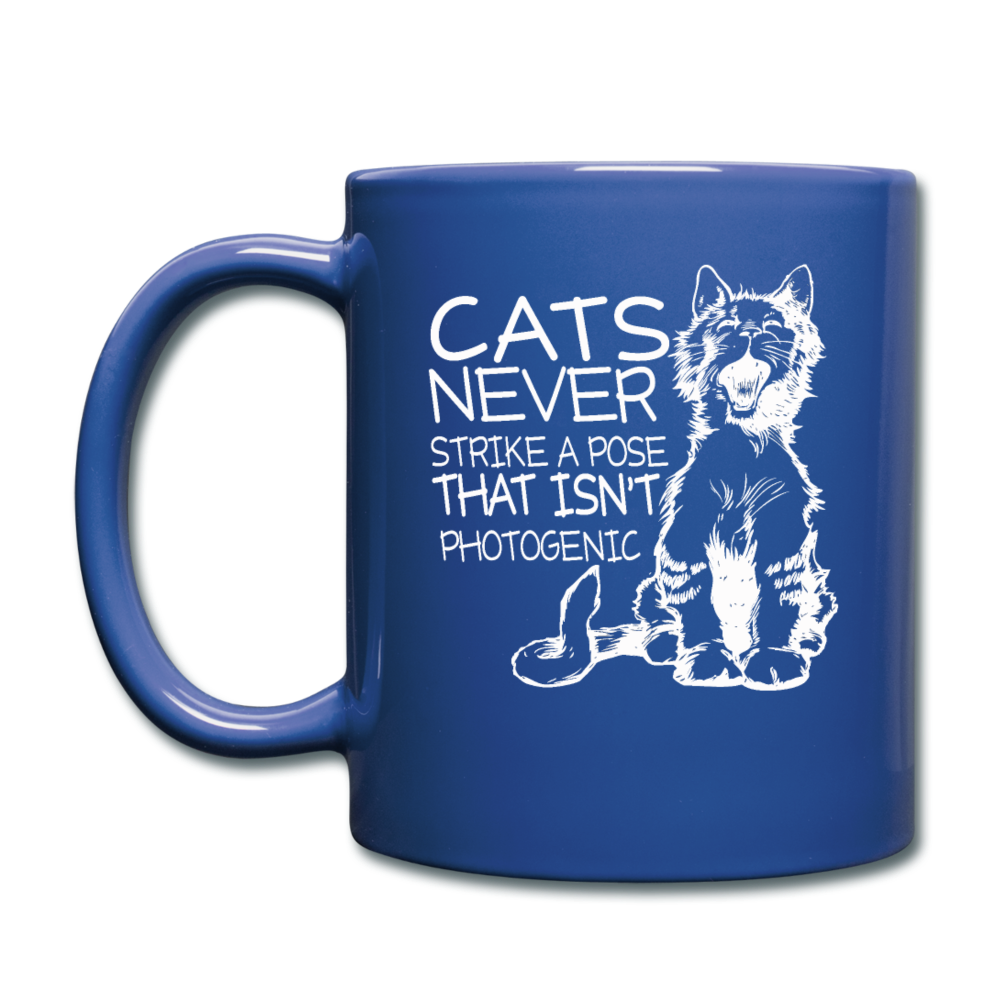 Cats - Photogenic - White - Full Color Mug - royal blue