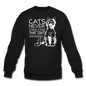 Cats - Photogenic - White - Crewneck Sweatshirt - black